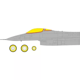   Eduard Accessories F-16CJ Block 50 Tface for Tamiya - kétoldalas kabinmaszk (TFace)