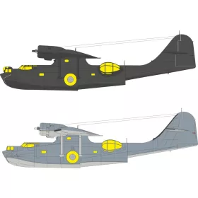   Eduard Accessories PBY-5A Tface for Eduard / Revell - kétoldalas kabinmaszk (TFace), Eduard/Revell makettekhez