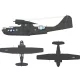 Eduard Accessories PBY-5A US national insignia (stars & bars) for Eduard / Revell - felségjel-festő maszk