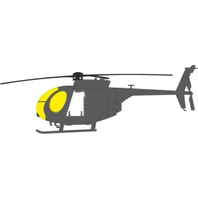   Eduard Accessories AH-6J Tface for ICM - kétoldalas kabinmaszk (TFace)