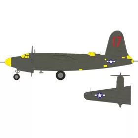   Eduard Accessories B-26C-45 Marauder US national insignia & tail marking for ICM - felségjel-festő maszk