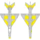 Eduard Accessories MiG-21F surface panels for Eduard - felületi panelek festőmaszkja