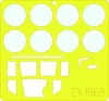 Eduard Accessories He 177 Greif  1/48 Für MPM Bausatz - kabin- és ablakmaszk
