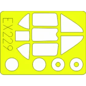 Eduard Accessories MiG-3 - kabin- és ablakmaszk