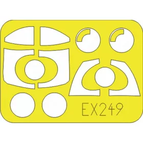   Eduard Accessories J-35 Draken für Hasegawa Bausatz - J-35 Draken – kabin- és ablakmaszk