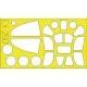 Eduard Accessories P-39/P-400 Airacobra  Weekend für Eduard Bausatz - kabin- és ablakmaszk