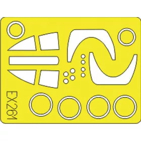   Eduard Accessories F-105D Thunderchief für Hobby Boss Bausatz - kabin- és ablakmaszk