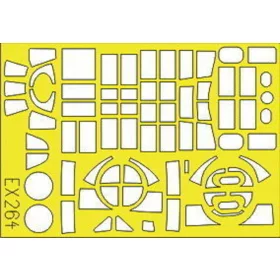   Eduard Accessories TBM-3 Für Hobby Boss Bausatz - kabin- és ablakmaszk