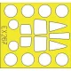 Eduard Accessories TSR-2 Für Airfix Bausatz - kabin- és ablakmaszk