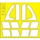 Eduard Accessories Su-24M Fencer D for Trumpeter - kabin- és ablakmaszk