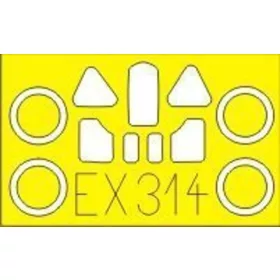   Eduard Accessories MC 200 for Italeri - kabin- és ablakmaszk