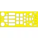 Eduard Accessories Bf 109E for Airfix - Bf 109E – kabin- és ablakmaszk