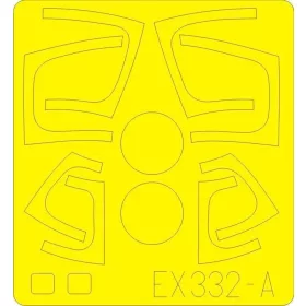 Eduard Accessories S-3 for Italeri - kabin- és ablakmaszk
