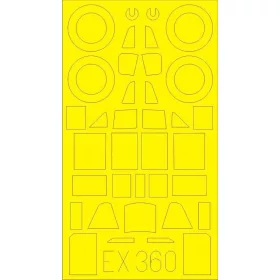 Eduard Accessories II-2m3 for Tamiya - kabin- és ablakmaszk