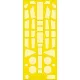 Eduard Accessories Me 410 for Meng - kabin- és ablakmaszk