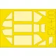 Eduard Accessories Bf 109E-4/E-7 Weekend for Eduard - kabin- és ablakmaszk