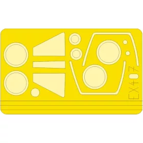   Eduard Accessories Mirage IIICJ 1/48 Weekend for Eduard - Mirage IIICJ Weekend – kabin- és ablakmaszk
