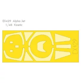   Eduard Accessories Alpha Jet 1/48 for Kinetic - kabin- és ablakmaszk