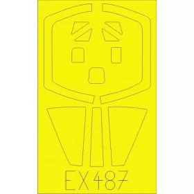   Eduard Accessories Mirage III E  for Kinetic - kabin- és ablakmaszk