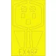 Eduard Accessories Mirage III E  for Kinetic - kabin- és ablakmaszk