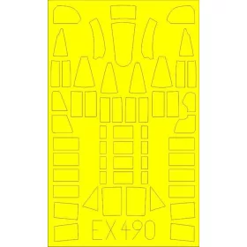   Eduard Accessories Defiant Mk.I for Airfix - Defiant Mk.I – kabin- és ablakmaszk
