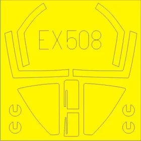   Eduard Accessories Sea Harrier FRS.1 for Kinetic - kabin- és ablakmaszk