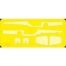   Eduard Accessories Bf 109G camo scheme-Mtt for Eduard - Bf 109G – Mtt álcázási séma festőmaszk, Eduard maketthez