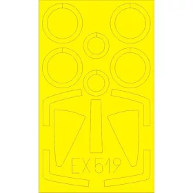   Eduard Accessories Super Etendard for Kinetic - kabin- és ablakmaszk