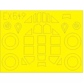  Eduard Accessories Bf 109F-2 for Eduard - kabin- és ablakmaszk