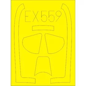 Eduard Accessories P-51D for Meng - kabin- és ablakmaszk