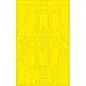 Eduard Accessories Bf 109G Erla canopy TFace for Eduard - Bf 109G Erla kabintetős változat – kétoldalas kabinmaszk (TFace)