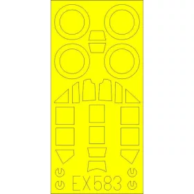   Eduard Accessories Bf 109G-6 for Tamiya - Bf 109G-6 – kabin- és ablakmaszk