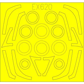   Eduard Accessories F-16C/N TFace for Tamiya - kétoldalas kabinmaszk (TFace)