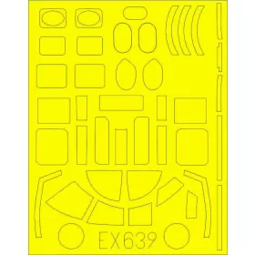 Eduard Accessories B-25G for Italeri - kabin- és ablakmaszk