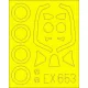 Eduard Accessories Spitfire FR Mk.XIV for Airfix - kabin- és ablakmaszk