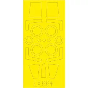   Eduard Accessories F-104G for Kinetic - kabin- és ablakmaszk