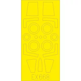   Eduard Accessories F-104J for Kinetic - kabin- és ablakmaszk