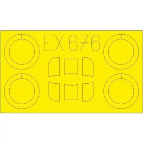 Eduard Accessories Ar 68E for Roden - kabin- és ablakmaszk