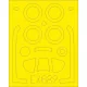 Eduard Accessories P-51D-5 for Airfix - kabin- és ablakmaszk