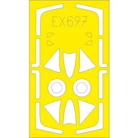   Eduard Accessories Hunter F.4/F.5 TFace for Airfix - kétoldalas kabinmaszk (TFace)