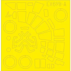 Eduard Accessories He 111Z for ICM - kabin- és ablakmaszk