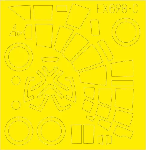 Eduard Accessories He 111Z for ICM - kabin- és ablakmaszk
