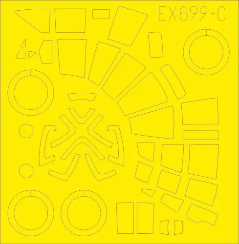 Eduard Accessories He 111Z TFace for ICM - kétoldalas kabinmaszk (TFace)