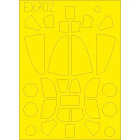   Eduard Accessories P-39/P-400 TFace for Eduard - kétoldalas kabinmaszk (TFace)