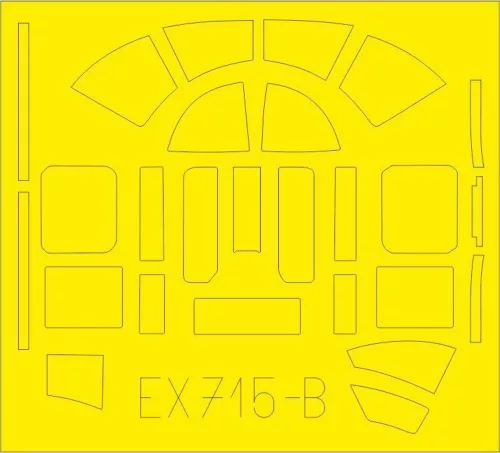 Eduard Accessories B-25D TFace for Revell - kétoldalas kabinmaszk (TFace)
