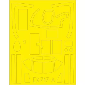   Eduard Accessories B-26C Invader TFace for ICM - kétoldalas kabinmaszk (TFace)