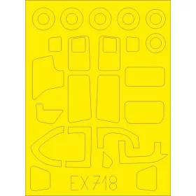 Eduard Accessories O-2A for ICM - kabin- és ablakmaszk