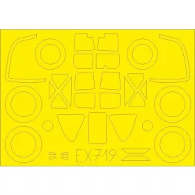 Eduard Accessories P-38H for Tamiya - kabin- és ablakmaszk