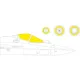 Eduard Accessories Su-57 1/48 for ZVEZDA - kabin- és ablakmaszk