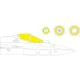 Eduard Accessories Su-57 TFace 1/48 for ZVEZDA - kétoldalas kabinmaszk (TFace)